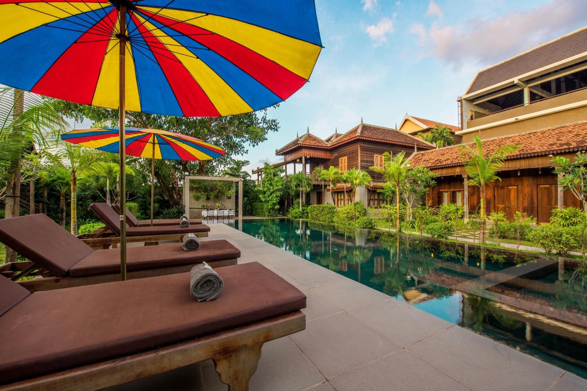 Phum Khmer Lodge - Village Cambodian Eco-Lodge เสียมราฐ ภายนอก รูปภาพ